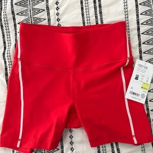 Athleta Bright Red Athletic Shorts
